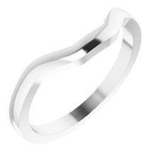 Load image into Gallery viewer, Sterling Silver Band for 7 mm Asscher Ring
