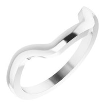Charger l'image dans la galerie, Sterling Silver Band for 10 mm Square Ring
