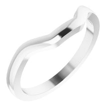 Charger l'image dans la galerie, Sterling Silver Band for 7 mm Square Ring
