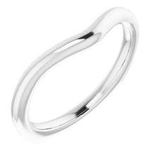 Load image into Gallery viewer, Sterling Silver Band for 7 x 7 mm Asscher Ring
