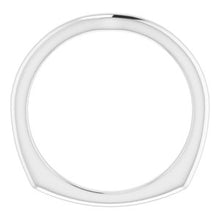 Load image into Gallery viewer, Sterling Silver Band for 5 x 5 mm Asscher Ring
