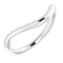 Charger l'image dans la galerie, Sterling Silver Band for 16 x 12 mm Emerald Ring
