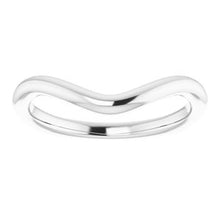 Charger l'image dans la galerie, Sterling Silver Band for 10 x 10 mm Asscher Ring
