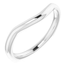 Charger l'image dans la galerie, Sterling Silver Band for 9 x 7 mm Emerald Ring
