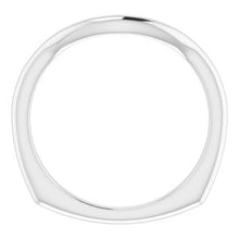 Charger l'image dans la galerie, Sterling Silver Band for 9 x 7 mm Emerald Ring
