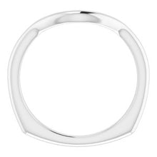 Charger l'image dans la galerie, Sterling Silver Band for 8 x 8 mm Square Ring
