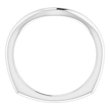 Load image into Gallery viewer, Sterling Silver Band for 11 x 9 mm Emerald Ring
