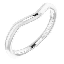 Charger l'image dans la galerie, Sterling Silver Band for 6 x 6 mm Square Ring
