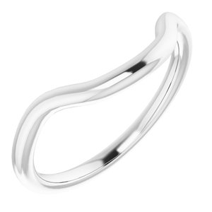 Sterling Silver Band for 14 mm Cushion Ring