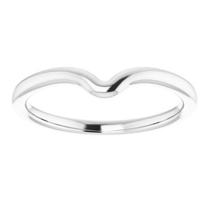 Sterling Silver Band for 8x4 mm Marquise Ring