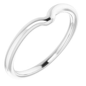 Sterling Silver Band for 7x3.5 mm Marquise Ring