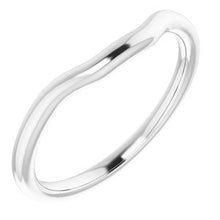 Charger l'image dans la galerie, Sterling Silver Band for 6 mm Square Ring

