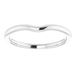 Sterling Silver Band for 5x3 mm Emerald Ring