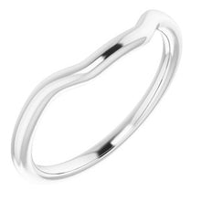 Charger l'image dans la galerie, Sterling Silver Band for 7.5 mm Square Ring
