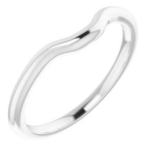 Charger l'image dans la galerie, Sterling Silver Band for 7x5 mm Emerald Ring
