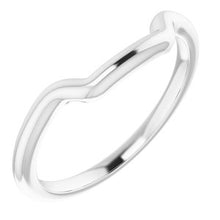 Charger l'image dans la galerie, Sterling Silver Band for 10 mm Square Ring
