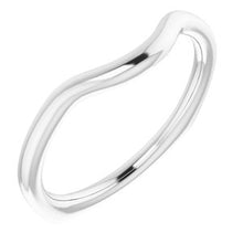 Charger l'image dans la galerie, Sterling Silver Band for 10 x 10 mm Cushion Ring
