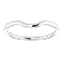 Charger l'image dans la galerie, Sterling Silver Band for 7 x 5 mm Emerald Ring
