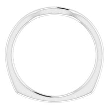 Charger l'image dans la galerie, Sterling Silver Band for 5.5 x 5.5 mm Square Ring
