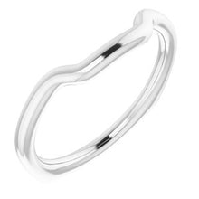 Charger l'image dans la galerie, Sterling Silver Band for 10 x 10 mm Square Ring
