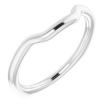 Charger l'image dans la galerie, Sterling Silver Band for 9 x 9 mm Square Ring
