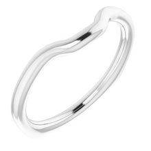 Load image into Gallery viewer, Sterling Silver Band for 8 x 6 mm Emerald Ring
