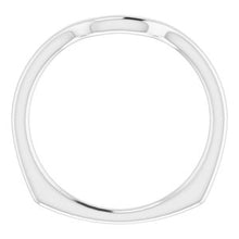Load image into Gallery viewer, Sterling Silver Band for 8 x 6 mm Emerald Ring
