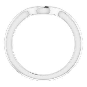 Sterling Silver Band for 10 x 8 mm Oval