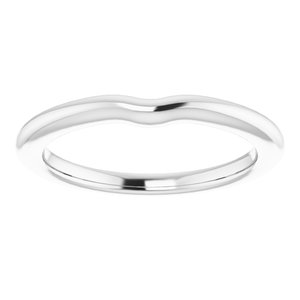 Sterling Silver Band for 5 x 5 mm Cushion