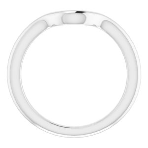 Sterling Silver Band for 11 x 9 mm Oval