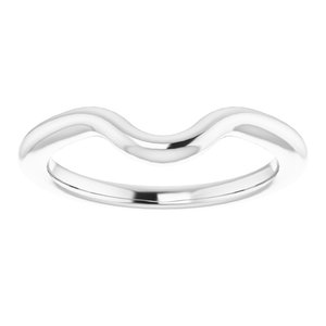 Sterling Silver Band for 11 x 9 mm Oval