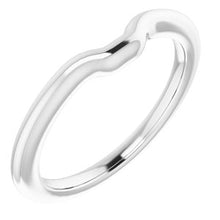 Load image into Gallery viewer, Sterling Silver Band for 7 x 5 mm Emerald
