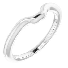 Load image into Gallery viewer, Sterling Silver Band for 8 x 6 mm Emerald
