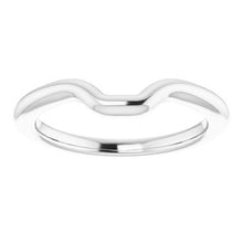 Load image into Gallery viewer, Sterling Silver Band for 9 x 7 mm Emerald

