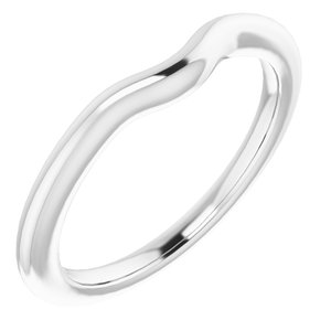Sterling Silver Band for 7 x 7 mm Cushion