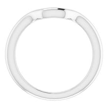 Load image into Gallery viewer, Sterling Silver Band for 11 x 9 mm Emerald
