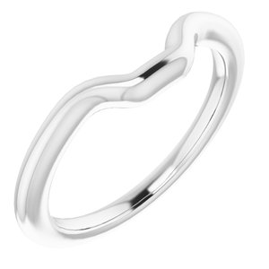 Sterling Silver Band for 10 x 8 mm Emerald