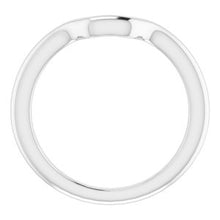 Load image into Gallery viewer, Sterling Silver Band for 10 x 8 mm Emerald
