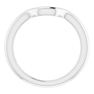 Sterling Silver Band for 10 x 8 mm Emerald