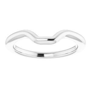 Sterling Silver Band for 10 x 8 mm Emerald