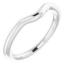 Load image into Gallery viewer, Sterling Silver Band for 8 x 8 mm Cushion
