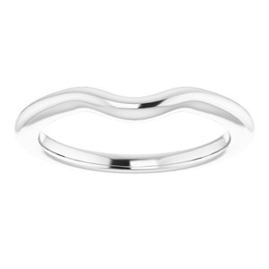 Sterling Silver Band for 8 x 8 mm Cushion