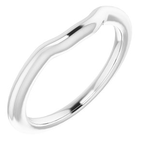 Sterling Silver Band for 5.5 x 5.5 mm Square