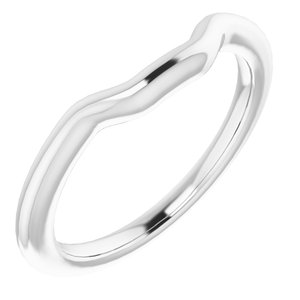 Sterling Silver Band for 8 x 8 mm Square