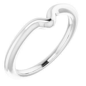 Sterling Silver Band for 8 x 4 mm Marquise