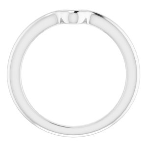 Sterling Silver Band for 8 x 4 mm Marquise
