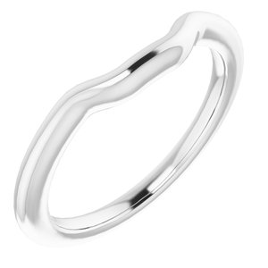 Sterling Silver Band for 7.5 x 7.5 mm Square