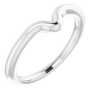 Sterling Silver Band for 9 x 4.5 mm Marquise