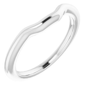 Sterling Silver Band for 6.5 x 6.5 mm Square