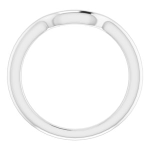 Sterling Silver Band for 6.5 x 6.5 mm Square